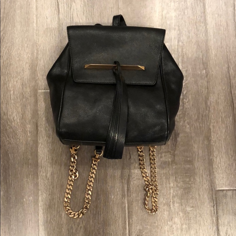 B Brian Atwood Juliette Black Backpack Purse - Picture 4 of 11